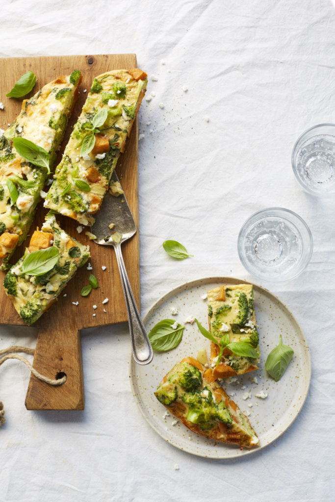zoete-aardappel frittata